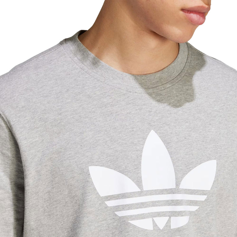 Adidas Trefoil T-Shirt - Medium Grey Heather
