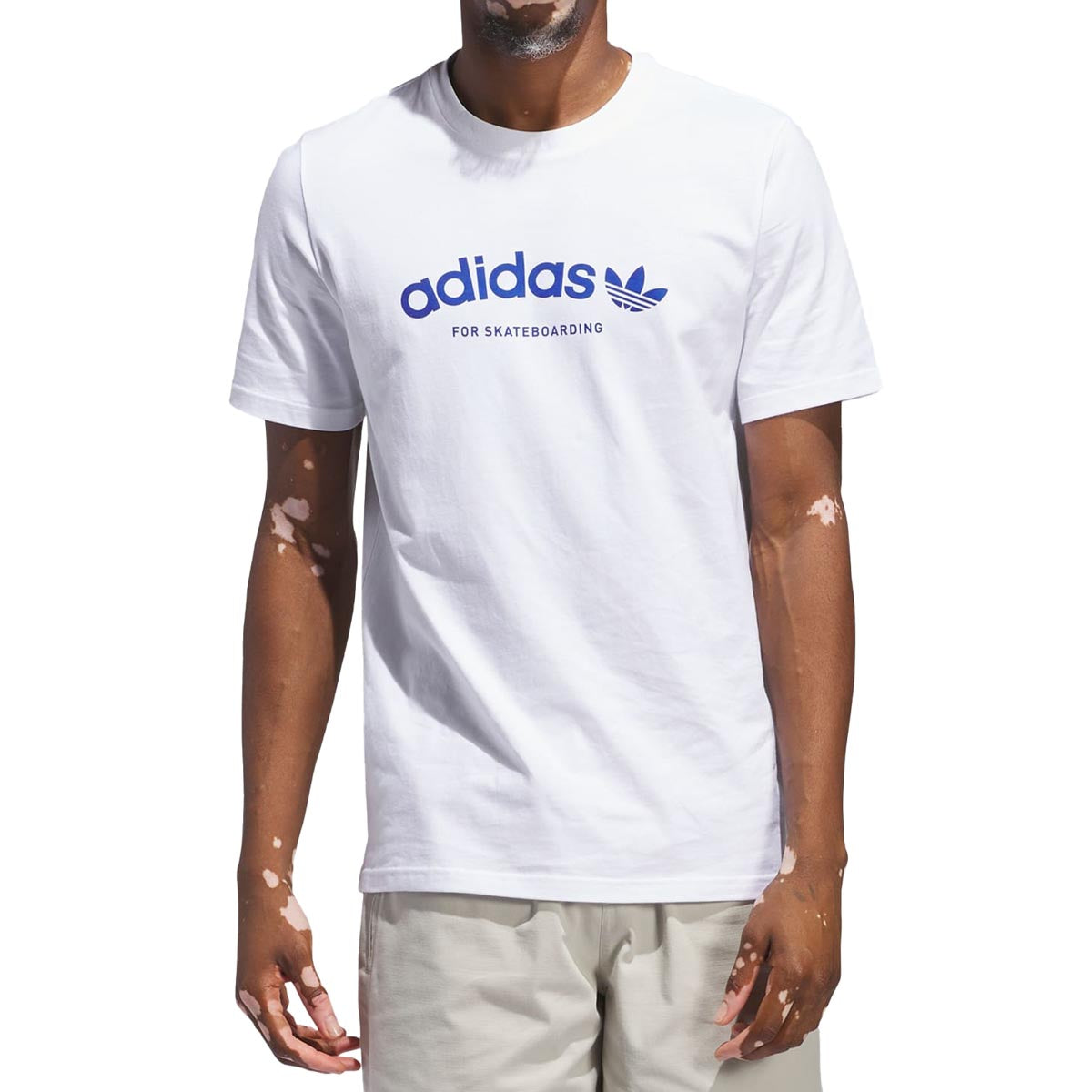 Adidas 4.0 Arched T-Shirt - White/Team Royal Blue image 2
