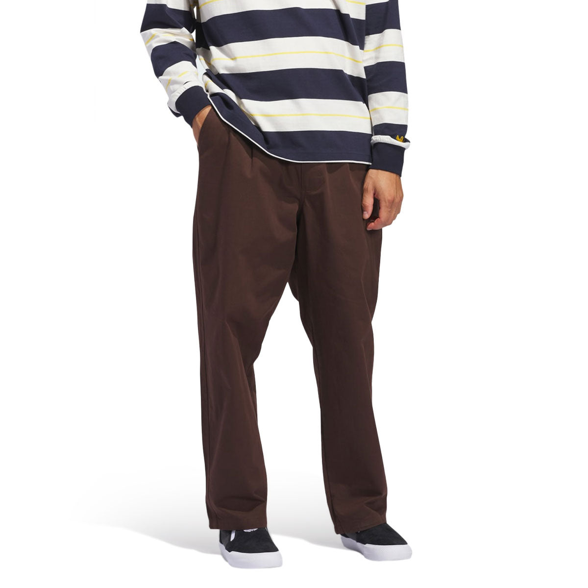 Adidas Shmoo CS Pants - Dark Brown/Core White image 3
