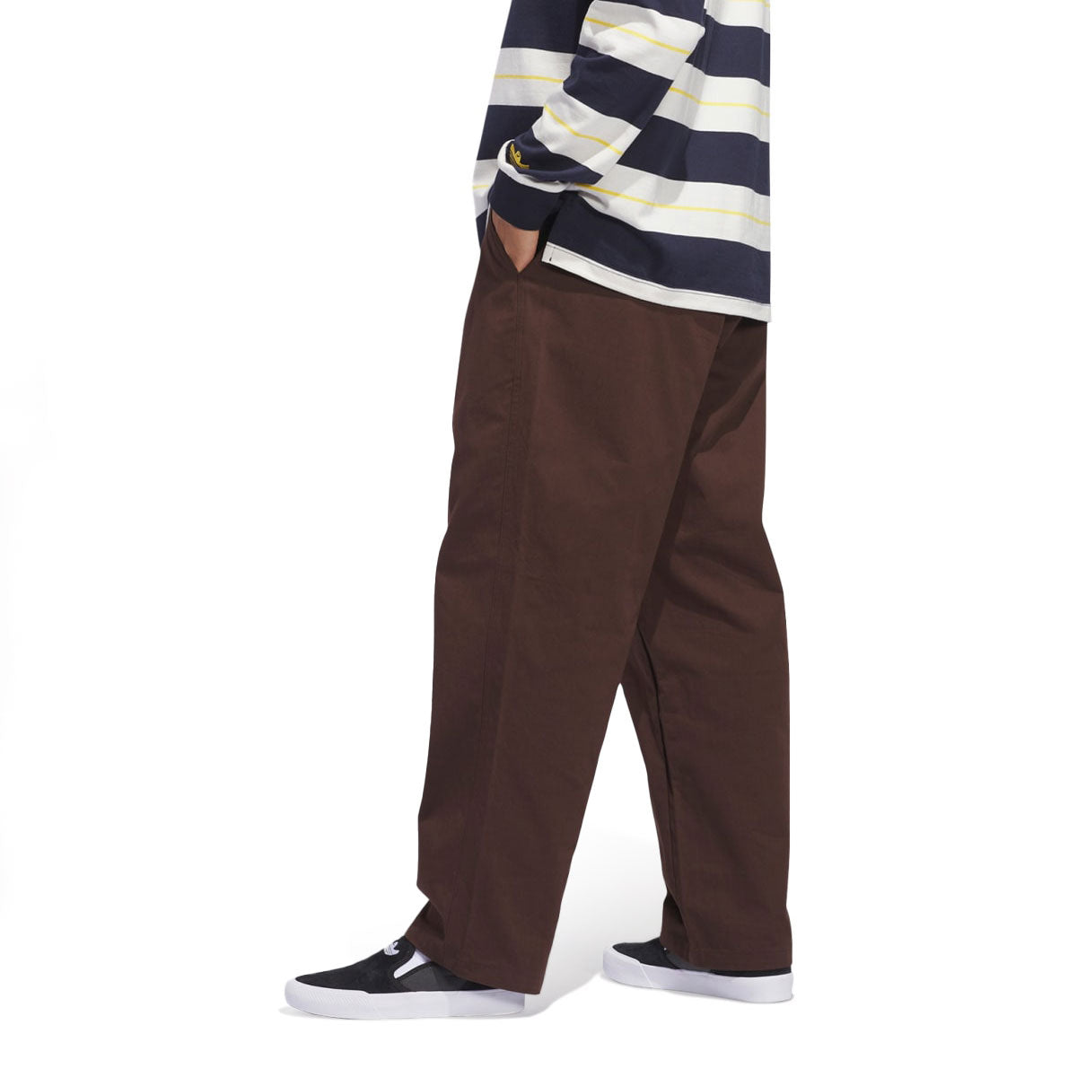 Adidas Shmoo CS Pants - Dark Brown/Core White image 4