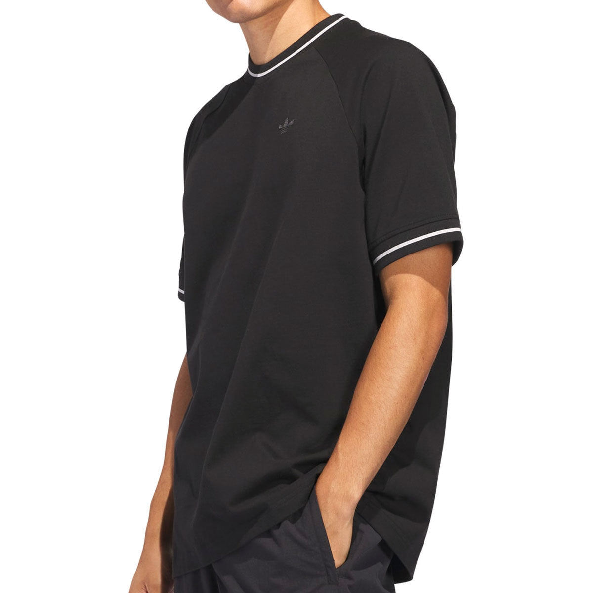 Adidas Premiere T-Shirt - Black/Light Solid Grey image 2