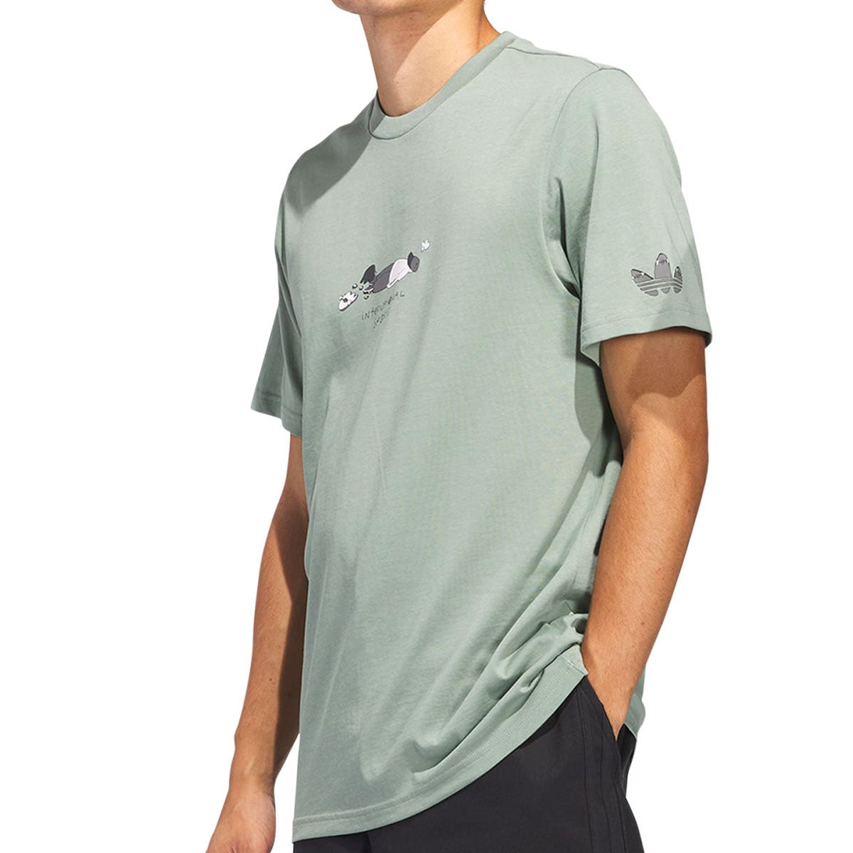 Adidas HJ Defeat T-Shirt - Silver Green image 2