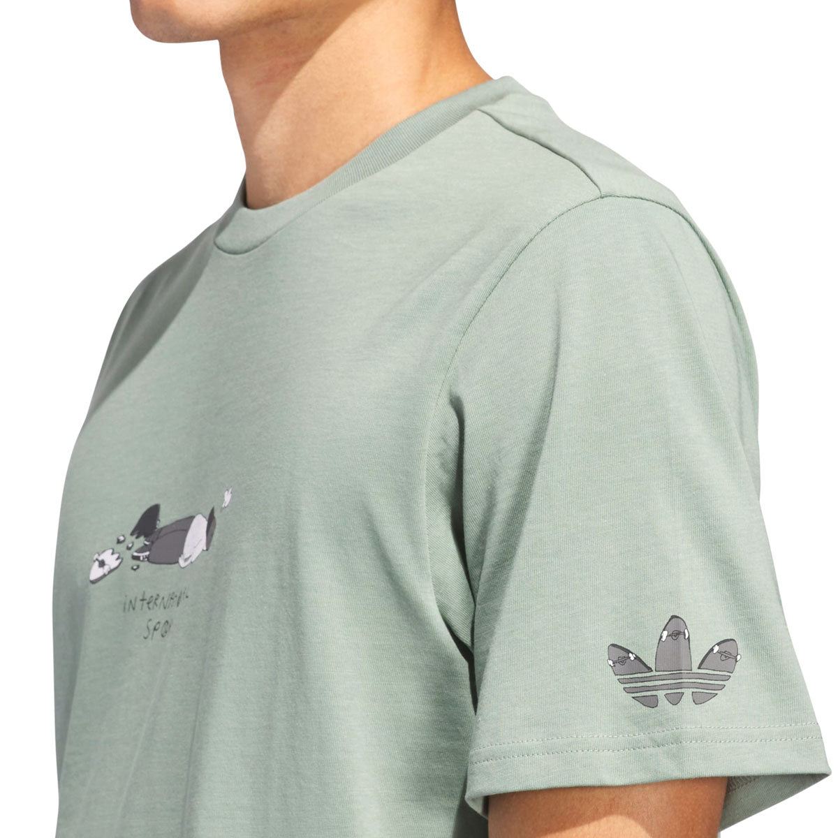 Adidas HJ Defeat T-Shirt - Silver Green image 5