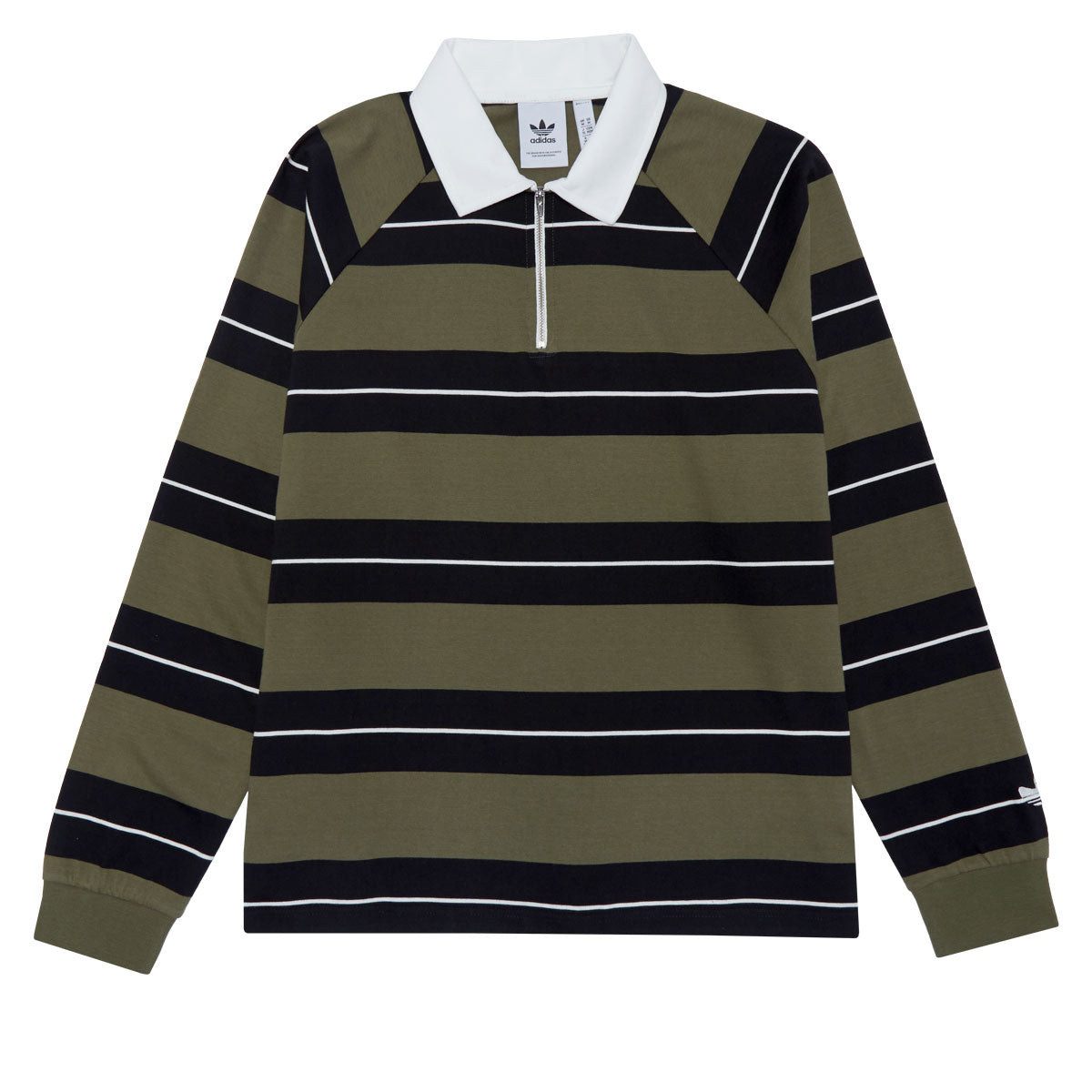 Adidas Shmoo CS Rugby Shirt - Olive Strata/Black/Core White image 1