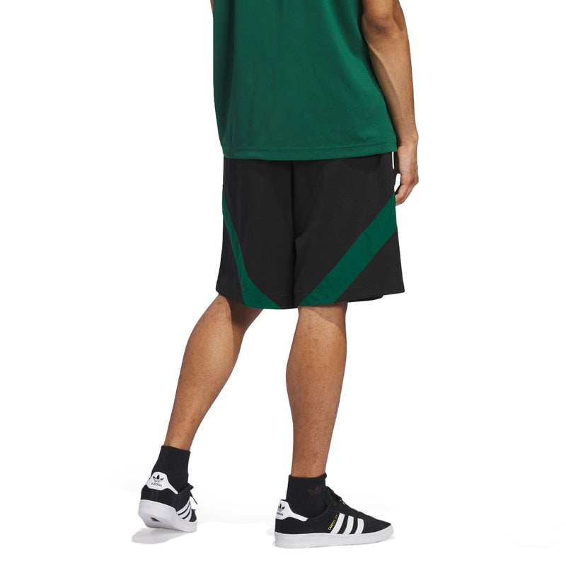 Adidas Football Shorts - Black/Dark Green/White