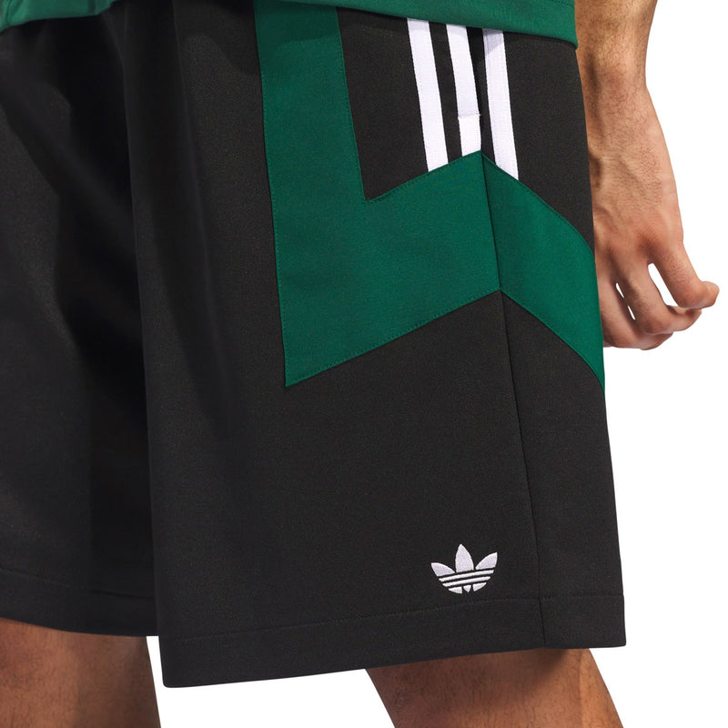Adidas Football Shorts - Black/Dark Green/White