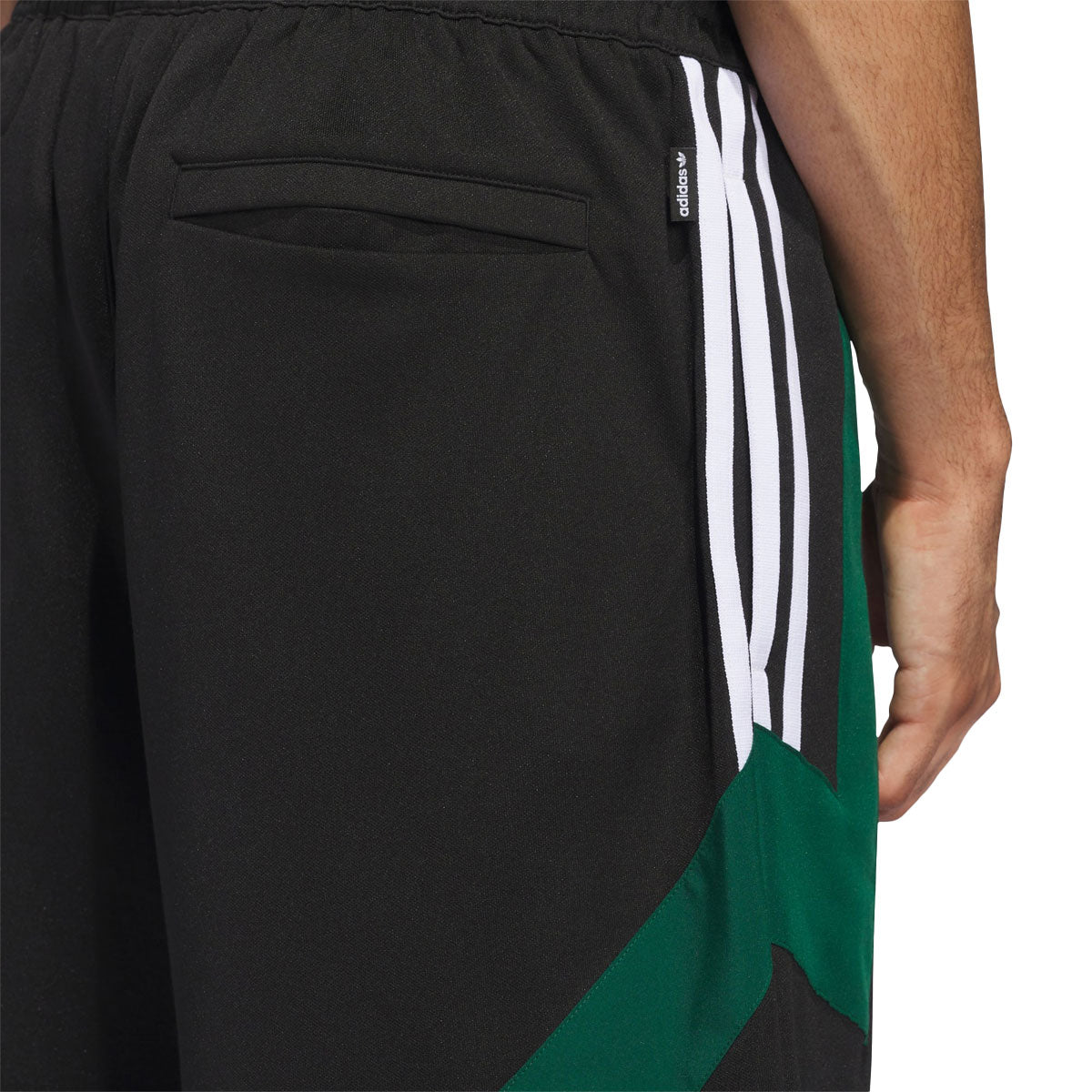 Adidas Football Shorts - Black/Dark Green/White image 6