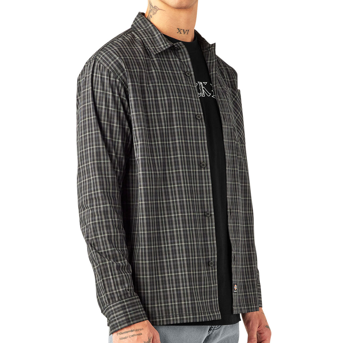 Dickies Skateboarding Long Sleeve Flex Shirt - Black image 3