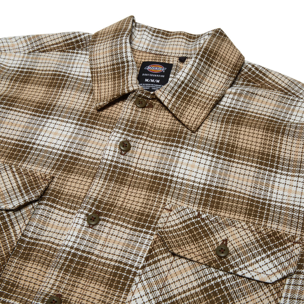 Dickies Mike Anderson Check Shirt - Dark Olive image 3