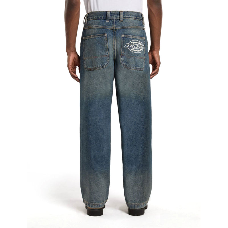 Dickies Hilham Denim Jeans - Khaki Tinited Blue