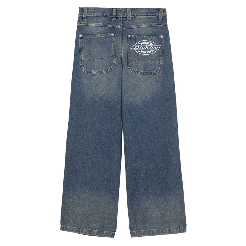 Dickies Hilham Denim Jeans - Khaki Tinited Blue