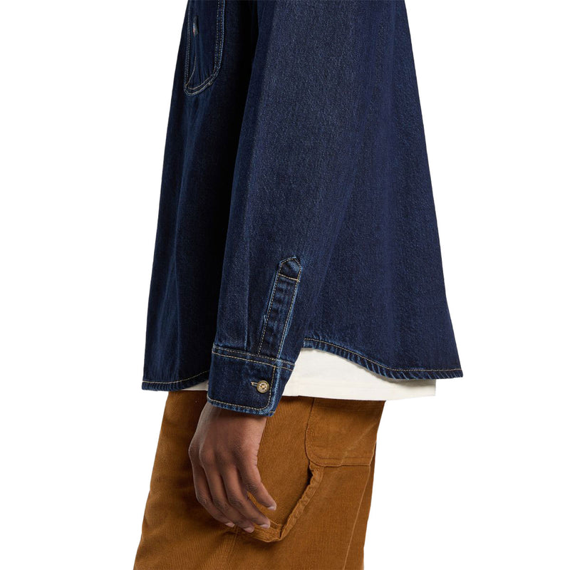 Dickies Mechanic Denim Long Sleeve Shirt - Dark Indigo