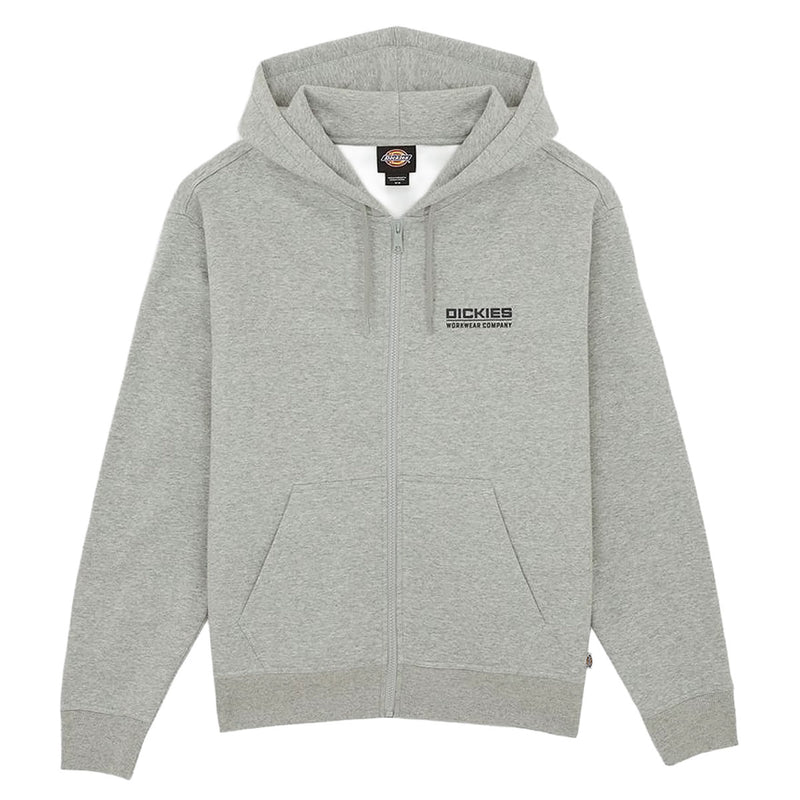 Dickies Bolivar Full Zip Up Hoodie - Gray Melange