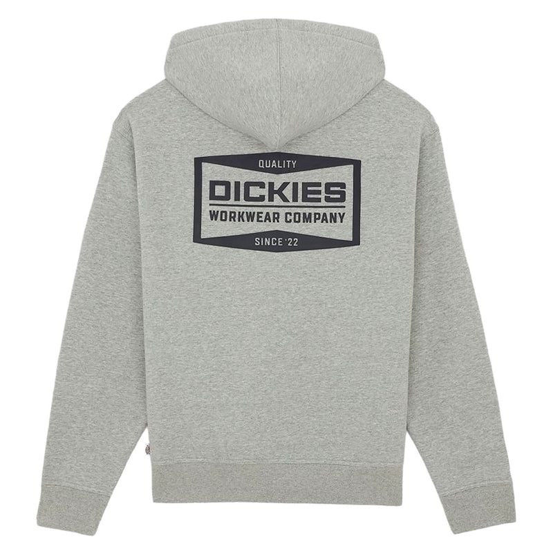 Dickies Bolivar Full Zip Up Hoodie - Gray Melange