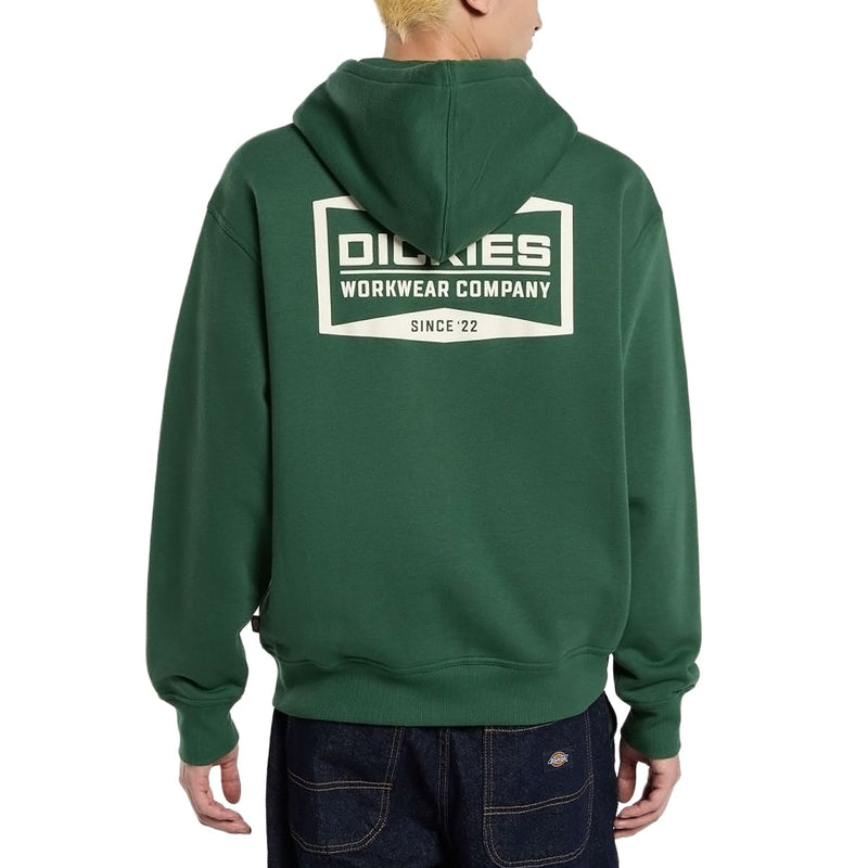 Dickies Bolivar Full Zip Up Hoodie - Pine Needle Green