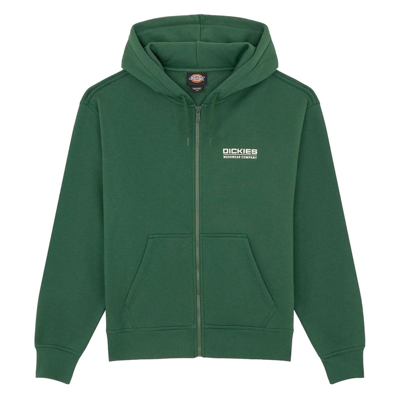 Dickies Bolivar Full Zip Up Hoodie - Pine Needle Green