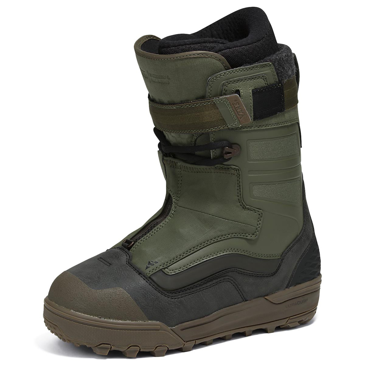 Vans Hi-Country & Hell-Bound 2024 Snowboard Boots - Olive/Gum image 2