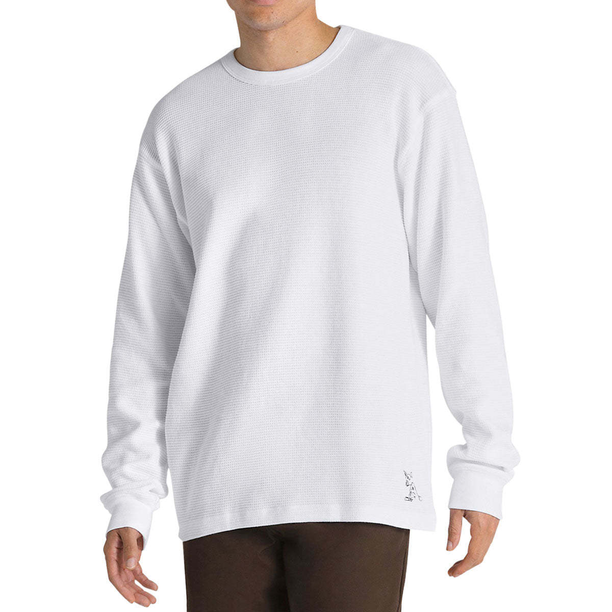 Vans Nick Michel Long Sleeve Thermal Shirt - White image 1