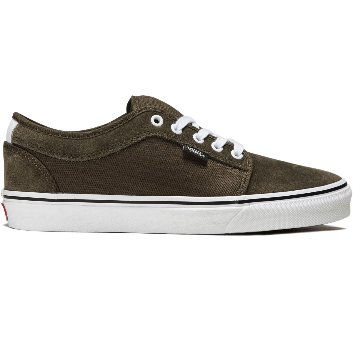 Vans Skate Chukka Low Shoes - Dark Olive/White – CCS