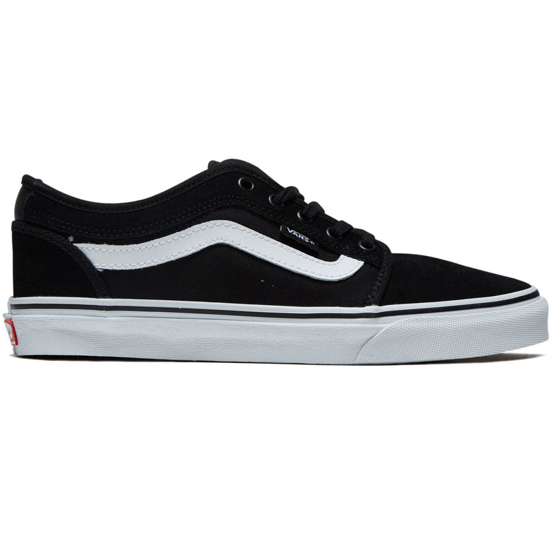 Vans Skate Chukka Low Sidestripe Shoes - Black/White