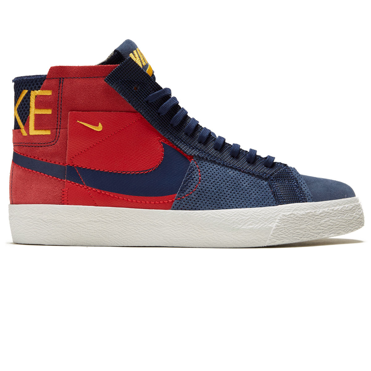 Nike SB Zoom Blazer Mid Prm Shoes - University Red/Midnight Navy image 1