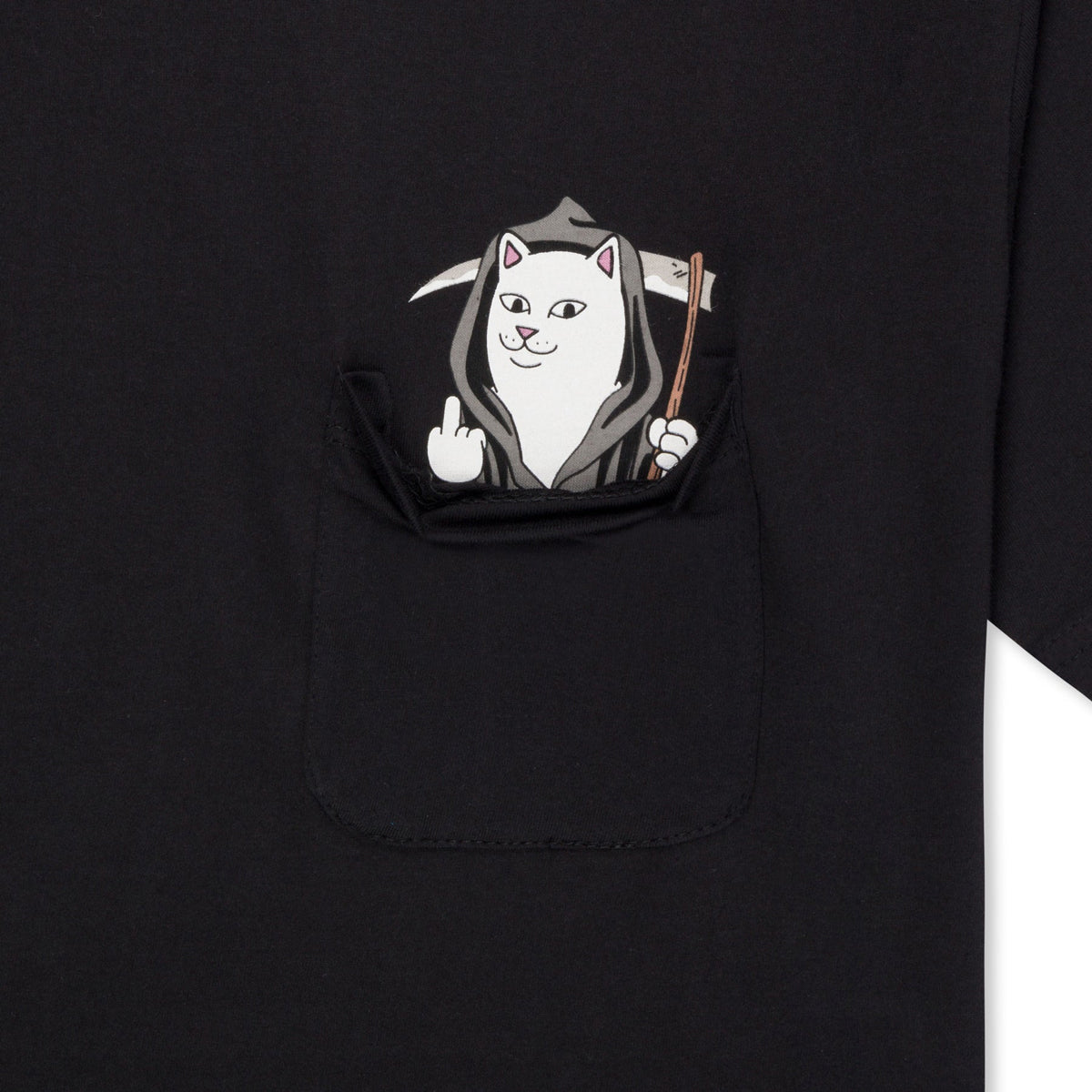 RIPNDIP Grim Nermer Pocket T-Shirt - Black image 2