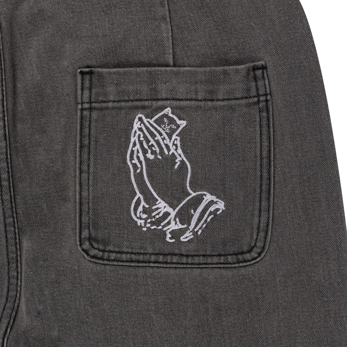 RIPNDIP Los Feliz Denim Pants - Charcoal Stone Wash image 5