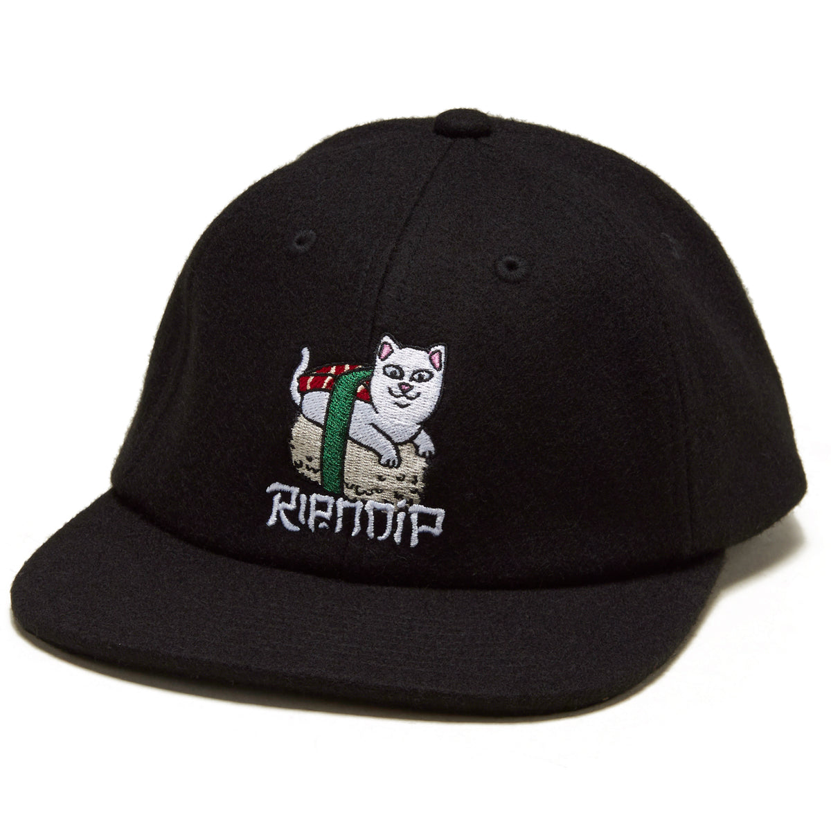 RIPNDIP Sushi Nerm Wool Strapback Hat - Black image 1