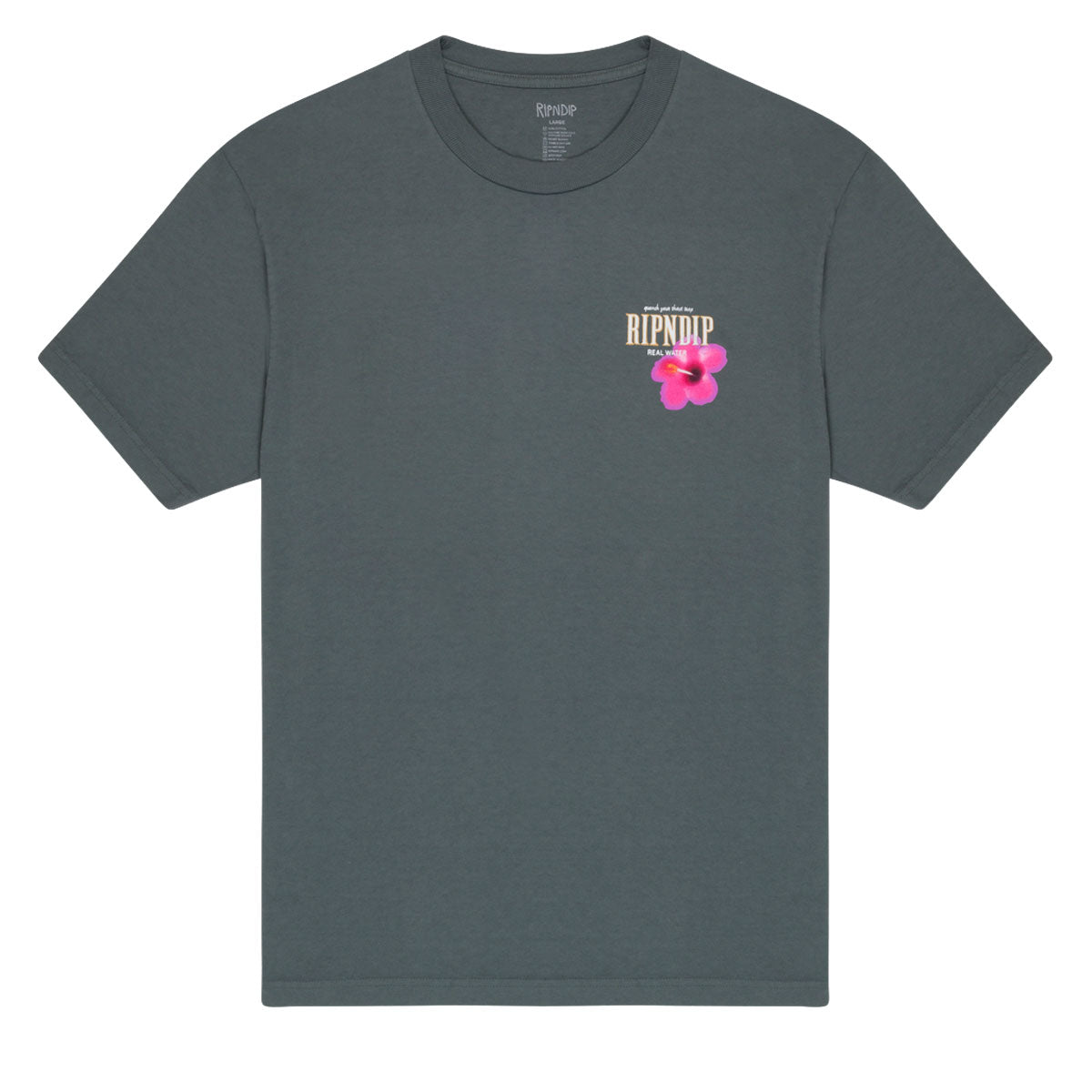RIPNDIP Real Water T-Shirt - Charcoal image 2