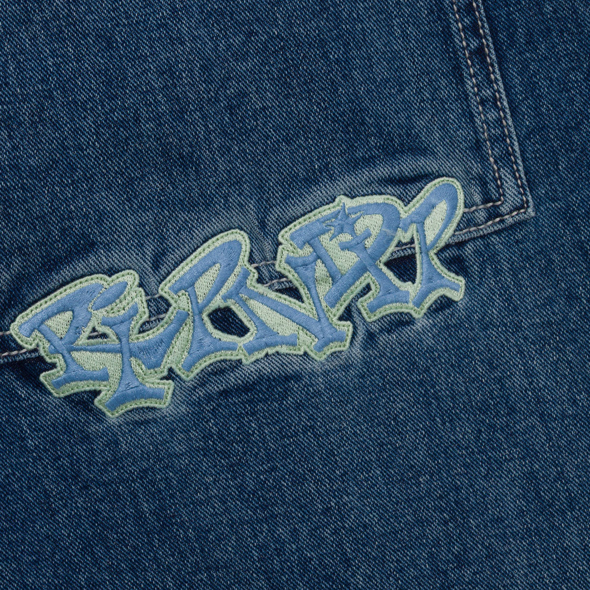 RIPNDIP Ace Ultra Wide Leg Pants - Medium Wash image 4
