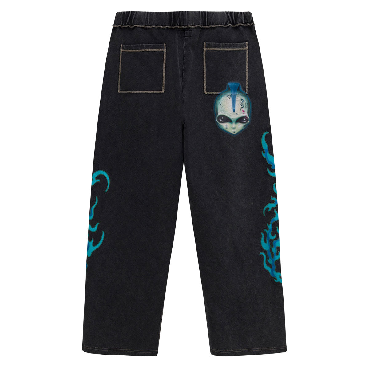 RIPNDIP Squabble Up Sweat Pants - Black Vintage Wash image 2