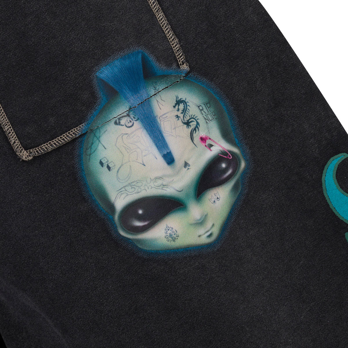RIPNDIP Squabble Up Sweat Pants - Black Vintage Wash image 3