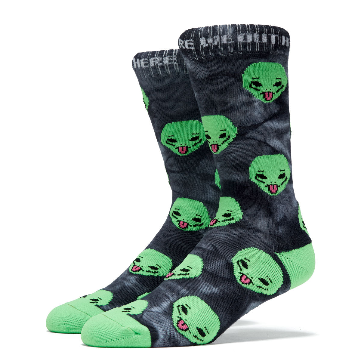 RIPNDIP We Out Here Socks - Black Lighting Wash image 1