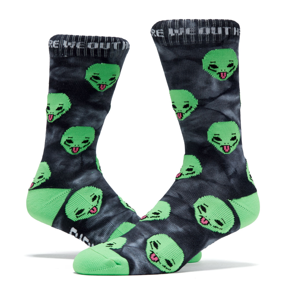 RIPNDIP We Out Here Socks - Black Lighting Wash image 2