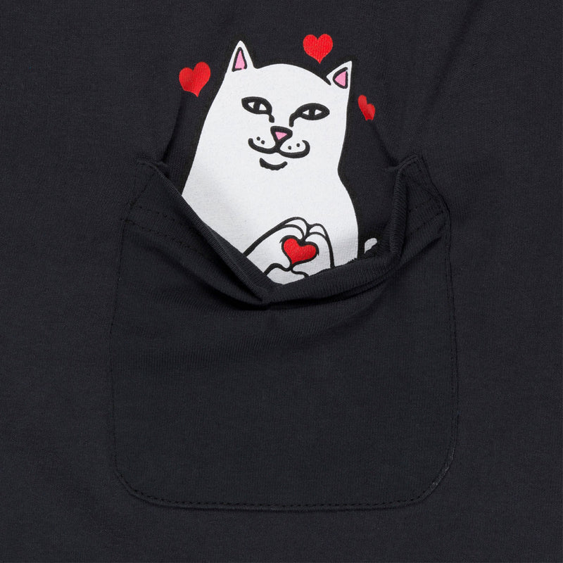 RIPNDIP Nermal Loves Pocket T-Shirt - Charcoal Heather