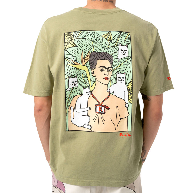 RIPNDIP Nermal Portrait T-Shirt - Light Forest