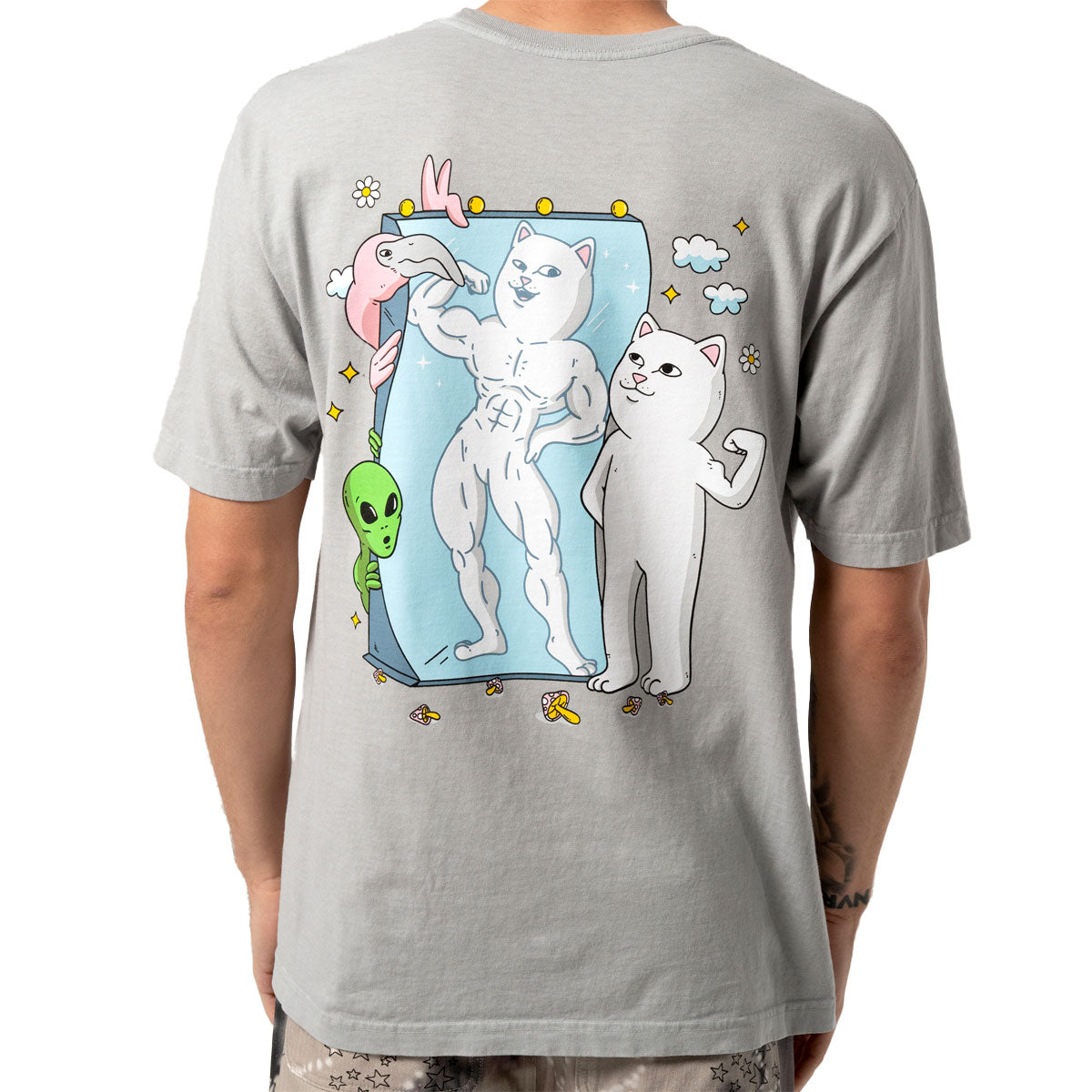 RIPNDIP Magic Mirror T-Shirt - Grey image 4