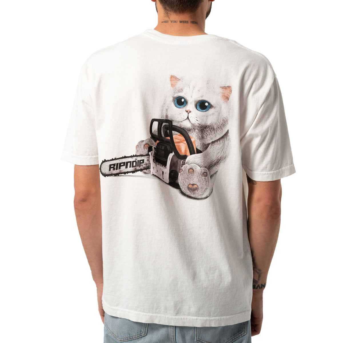 RIPNDIP Find Out T-Shirt - Bone image 4