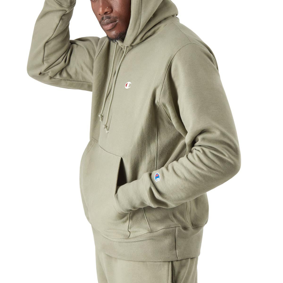 Champion Reverse Weave Hoodie - Oakmoss Olive image 2