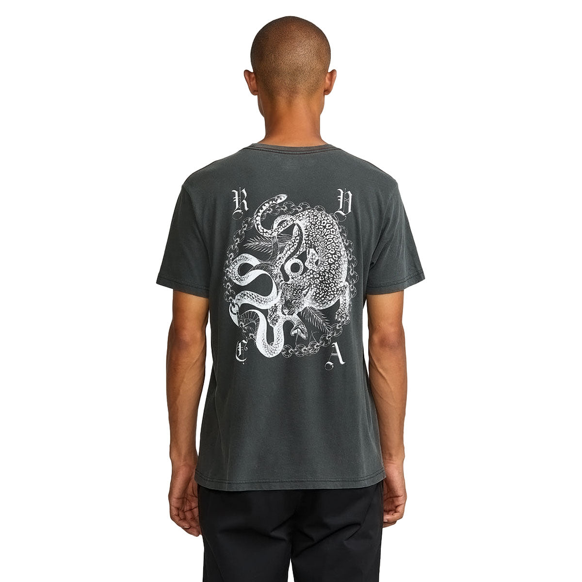 RVCA Benj Battle T-Shirt - Pirate Black image 2