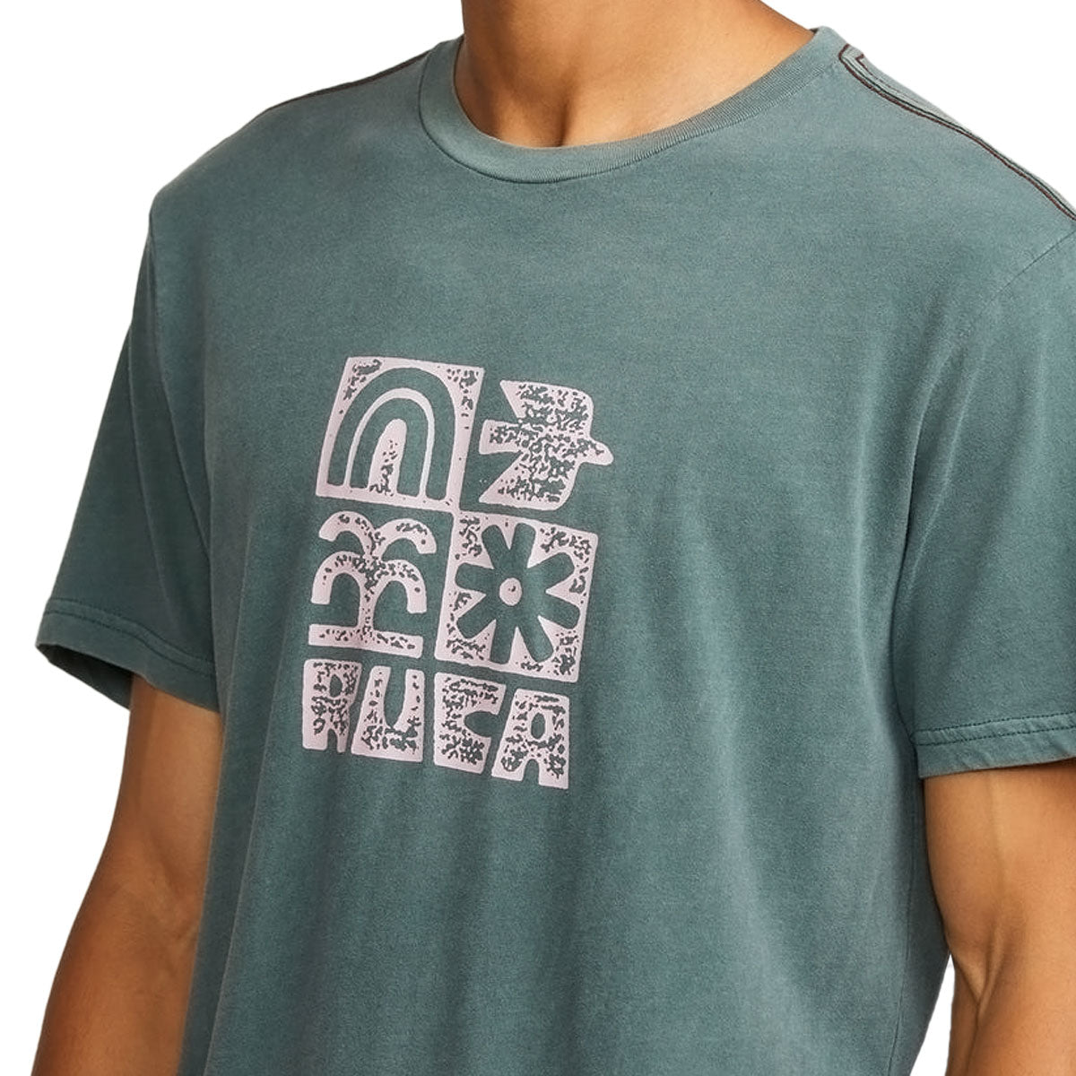 RVCA Mosaic T-Shirt - Balsam Green image 3