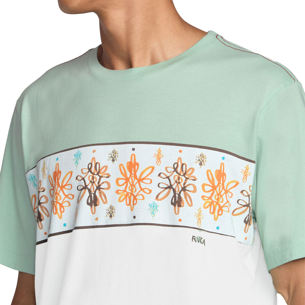RVCA Jacob Stripe T-Shirt - Blue Haze image 4