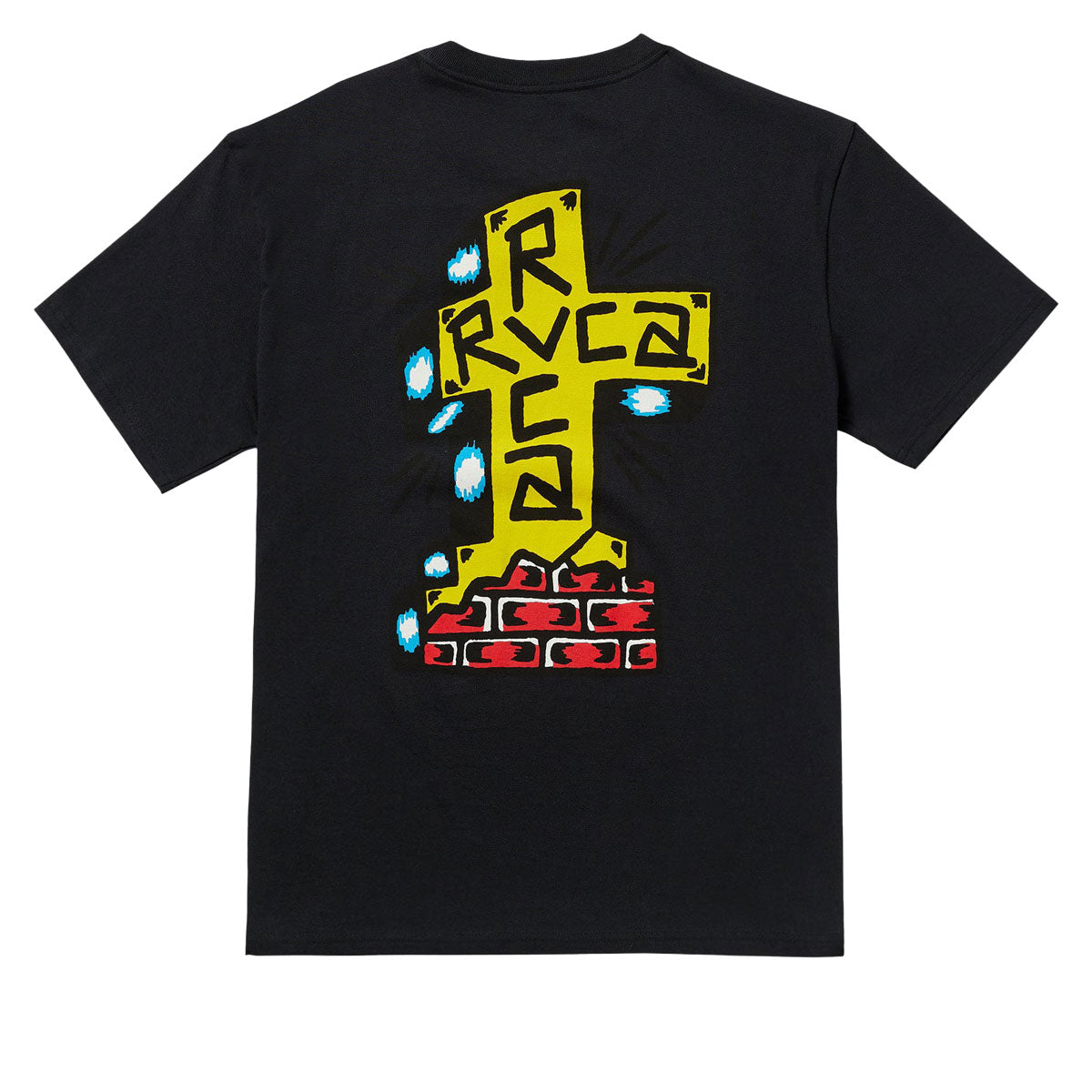 RVCA Barbacross T-Shirt - Black image 1