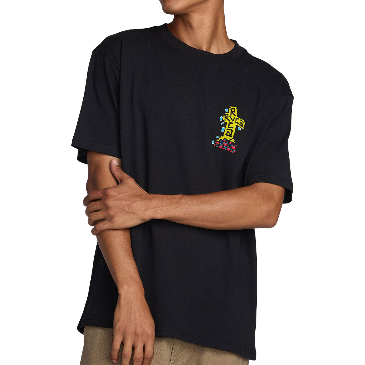 RVCA Barbacross T-Shirt - Black image 3