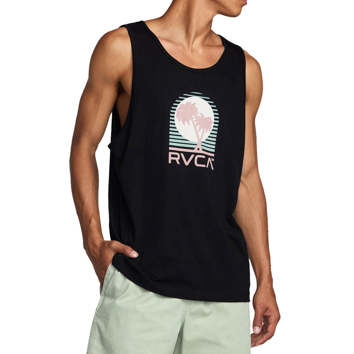 RVCA Puerto Nuevo Tank Top - Black image 2