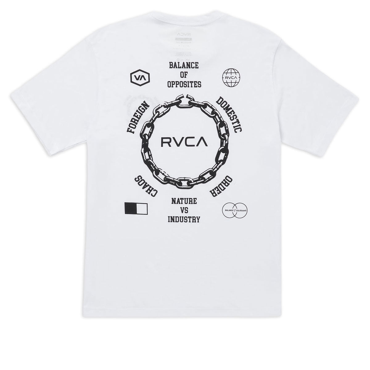 RVCA Chain Release T-Shirt - White image 1