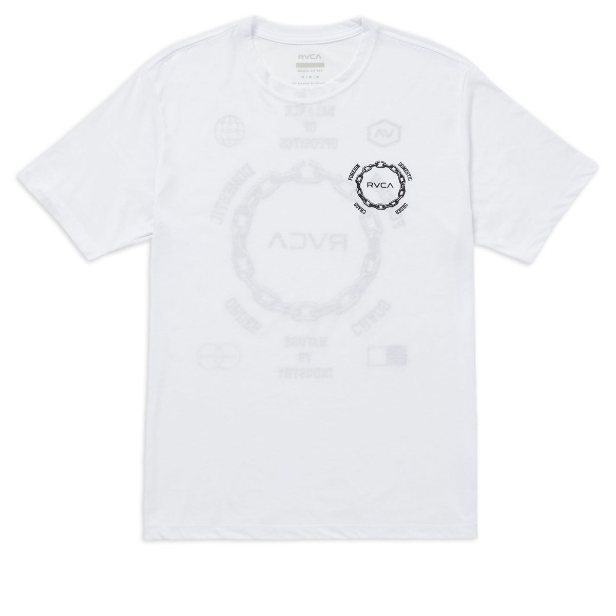 RVCA Chain Release T-Shirt - White image 2