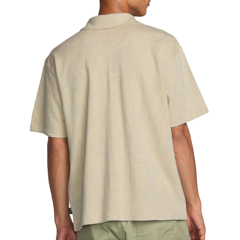 RVCA Leaf Lines Polo Shirt - Ceramic