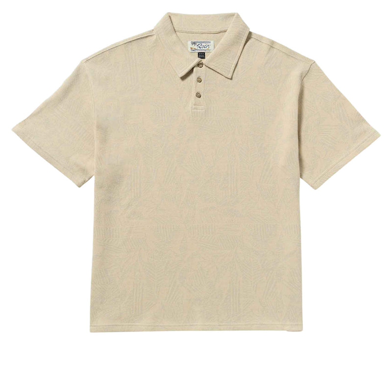 RVCA Leaf Lines Polo Shirt - Ceramic