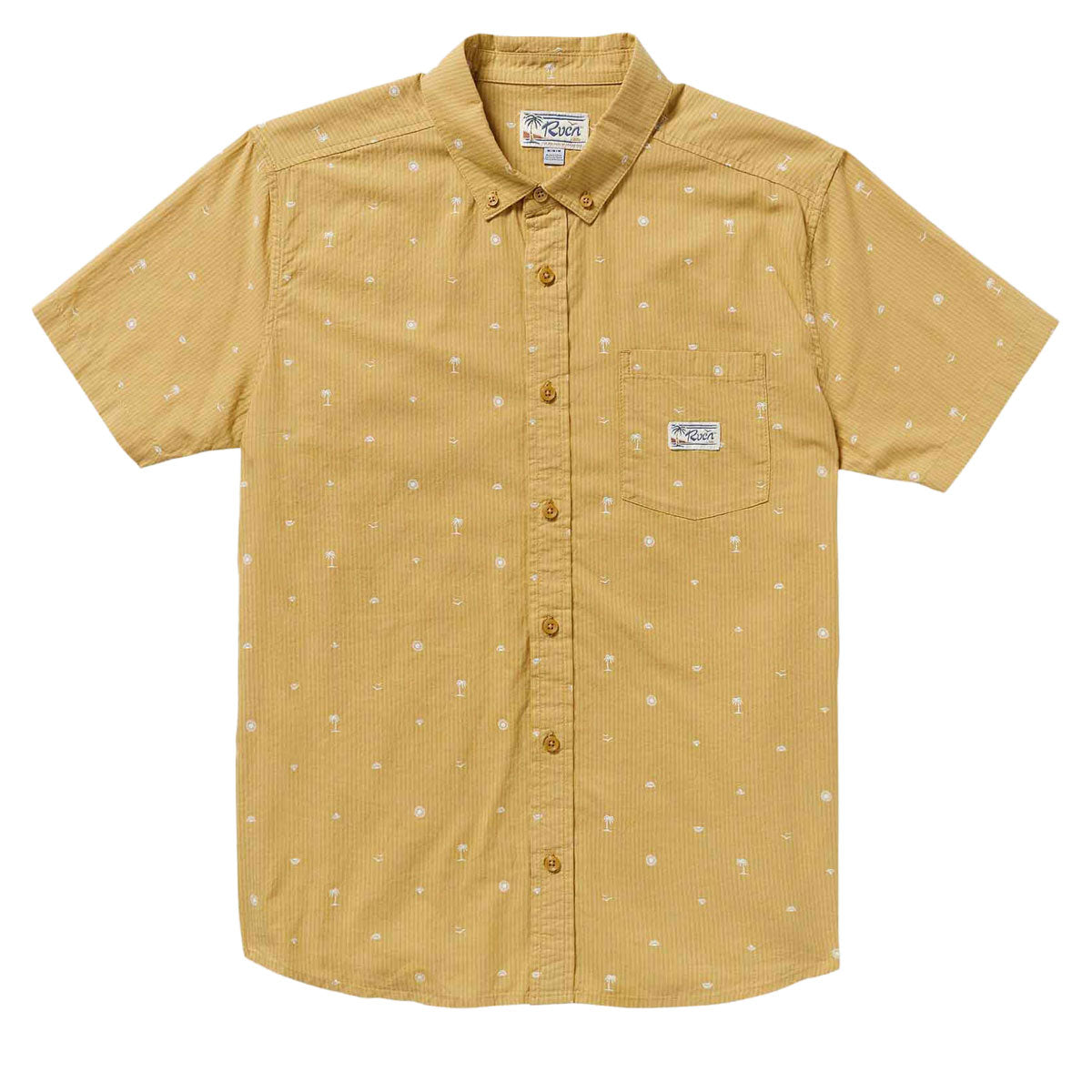RVCA Exotica Seersucker Shirt - Ochre image 4